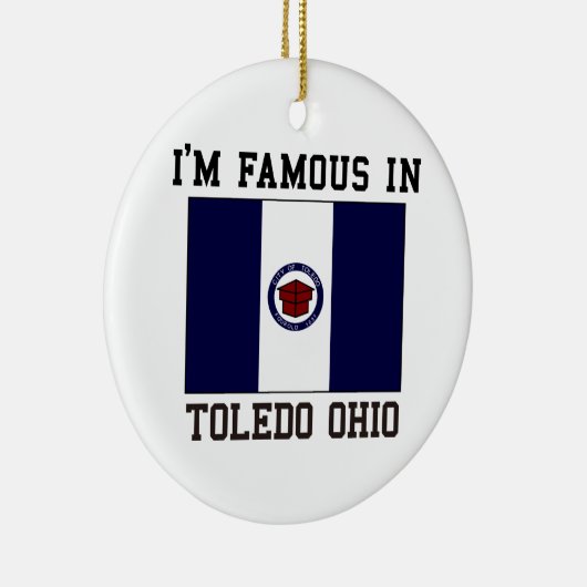 beroemd in Toledo Keramisch Ornament (Rechts)