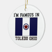 beroemd in Toledo Keramisch Ornament (Links)