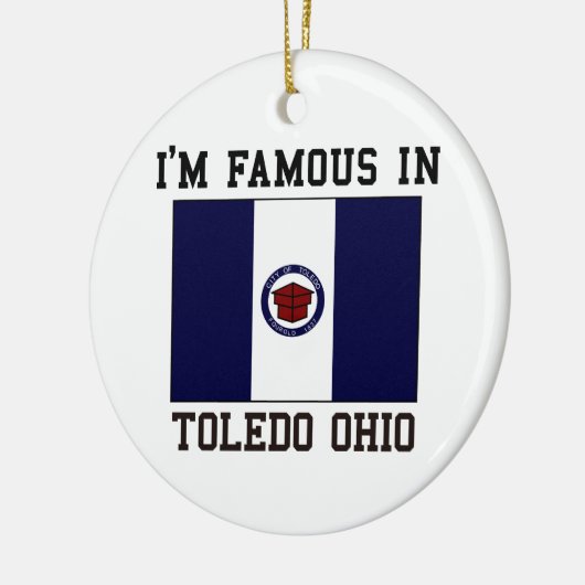 beroemd in Toledo Keramisch Ornament (Links)