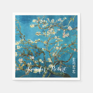 Beroemd kunstwerk, Bloeiende amandelboom. Van Gogh Servet