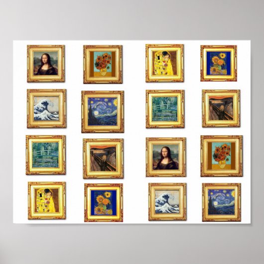 Beroemd kunstwerk poster (Voorkant)