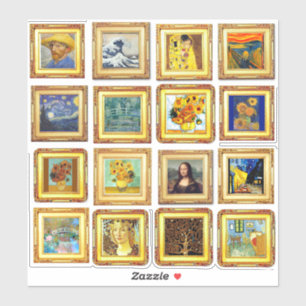 Beroemd kunstwerk sticker