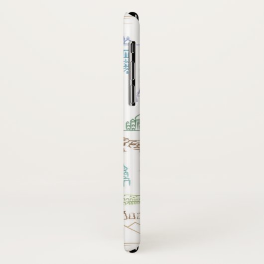 beroemd Landmarks Pattern Case-Mate iPhone Case (Achterkant/links)