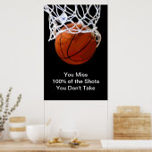 beroemd Motivatie Citaat Basketball Poster (Keuken)