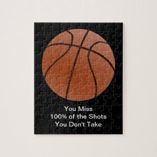 beroemd Motivatie Citaat Basketball Poster Legpuzzel