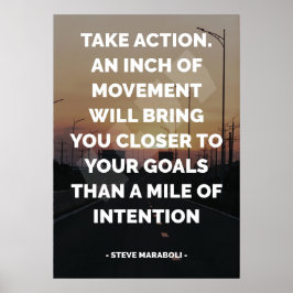 Beroemd Motivatie en Inspirerend citaat Poster