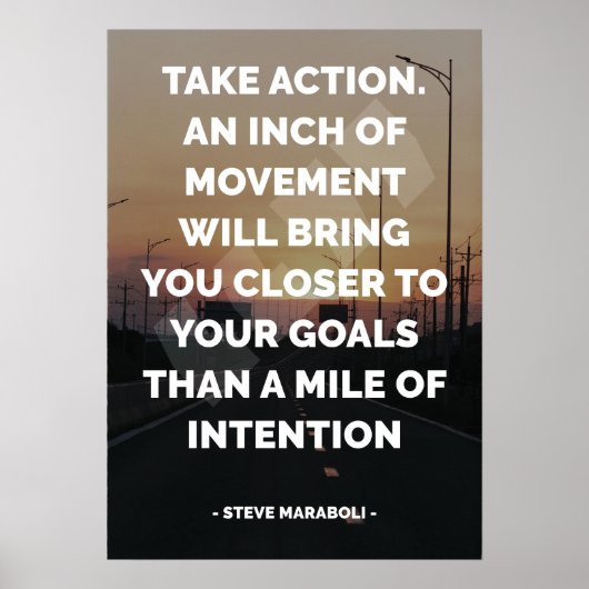 Beroemd Motivatie en Inspirerend citaat Poster (Voorkant)