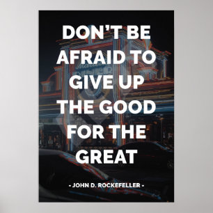 Beroemd Motivatie en Inspirerend citaat Poster