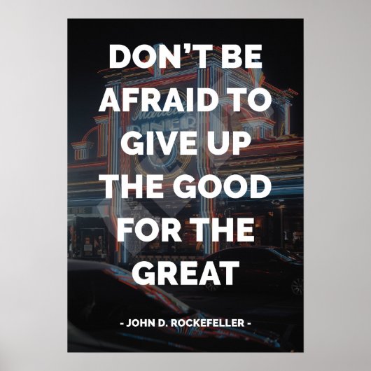 Beroemd Motivatie en Inspirerend citaat Poster (Voorkant)