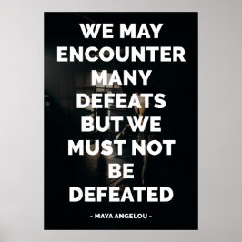 Beroemd Motivatie en Inspirerend citaat Poster