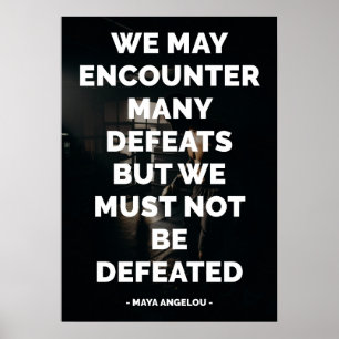 Beroemd Motivatie en Inspirerend citaat Poster