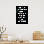 Beroemd Motivatie en Inspirerend citaat Poster (Keuken)