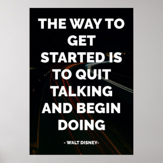 Beroemd Motivatie en Inspirerend citaat Poster