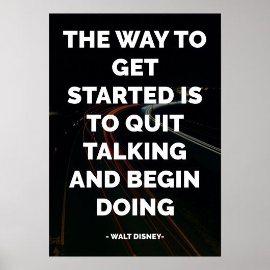 Beroemd Motivatie en Inspirerend citaat Poster (Voorkant)