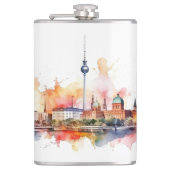 Beroemd oriëntatiepunt ontwerp heupfles (Voorkant)