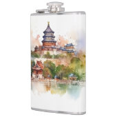 Beroemd oriëntatiepunt ontwerp heupfles (Links)