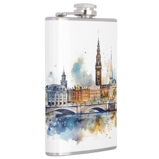 Beroemd oriëntatiepunt ontwerp heupfles (Rechts)