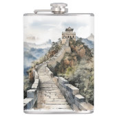 Beroemd oriëntatiepunt ontwerp heupfles (Voorkant)