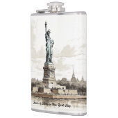 Beroemd oriëntatiepunt ontwerp heupfles (Links)