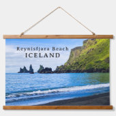 Beroemd pittoresk strand Reynisfjara IJsland Hangend Wandkleed (Voorkant)