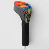 Beroemd schilderij, De Schreeuw, Edvard Munch Golfheadcover (Schuin)