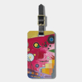 Beroemd schilderij rood bagagelabel (Voorkant verticaal)