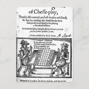 beroemd spel Chess, 1614 Briefkaart