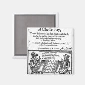 beroemd spel Chess, 1614 Magneet (Voorkant / Achterkant)