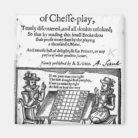 beroemd spel Chess, 1614 Magneet (Voorkant)