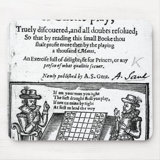beroemd spel Chess, 1614 Muismat (Voorkant)