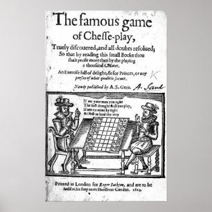 beroemd spel Chess, 1614 Poster