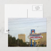 Beroemd teken van Vegas Briefkaart (Voorkant / Achterkant)