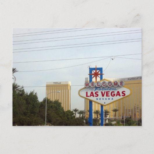 Beroemd teken van Vegas Briefkaart (Voorkant)