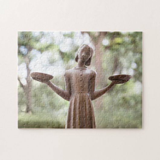 beroemd vogelmeisje van Savannah die Puzzle uitdaa Legpuzzel (Horizontaal)