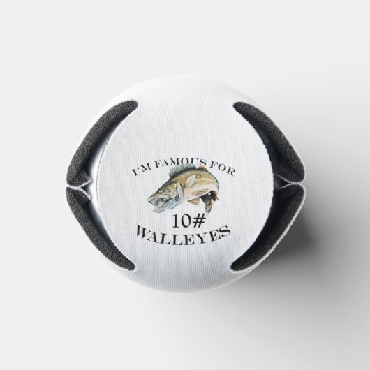 beroemd voor 10 LB-walleyes Gepersonaliseerd Blikjeskoeler (Bodem)