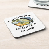 beroemd voor ernstig slakkenlicht bier onderzetter (Linkerzijde)