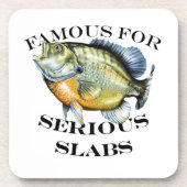 beroemd voor ernstig slakkenlicht bier onderzetter (Voorkant)