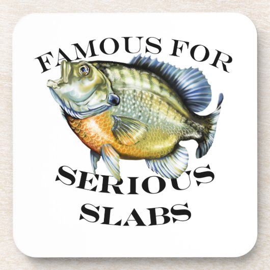 beroemd voor ernstig slakkenlicht bier onderzetter (Voorkant)