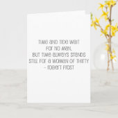 Beroemd, "Vrouw van 30" citaat Kaart (Gele Bloem)