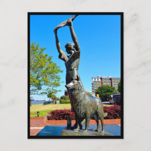 beroemd zwendelmeisje in Savannah, Georgia Briefkaart