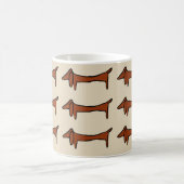 beroemde Abstracte Dachshund Koffiemok (Center)