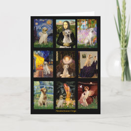 Beroemde Art Yellow Lab Composiet Kaart