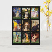 Beroemde Art Yellow Lab Composiet Kaart (Gele Bloem)