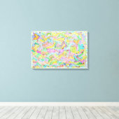 Beroemde artiesten Namen en Art Words Canvas Afdruk (Insitu (Houten vloer))