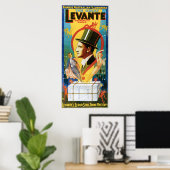  beroemde Australische illusionist Levante Poster (Thuiskantoor)