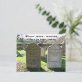Beroemde auteurs Jerome K Jerome Headstone, Briefkaart (Staand voorkant)