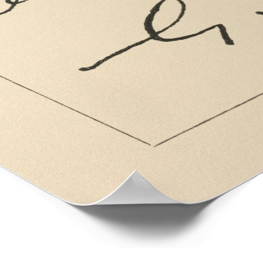 beroemde autografieken 2 poster (Hoek)