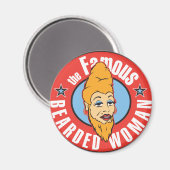 beroemde baardvrouw magneet (Voorkant / Achterkant)