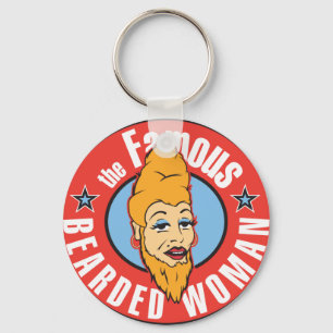 beroemde baardvrouw sleutelhanger
