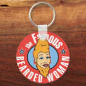 beroemde baardvrouw sleutelhanger (Voorkant)